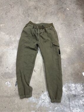 Mackage Olive Green Cargo Sweatpants